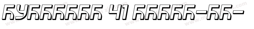 Muzarela 41 Extra-co字体转换